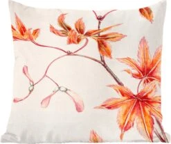 Sierkussens - Kussentjes Woonkamer - 40x40 Cm - Japan - Esdoorn - Herfst - Vintage