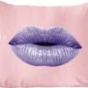 Sierkussens - Kussentjes Woonkamer - 60x60 Cm - Lippen - Pastel - Roze