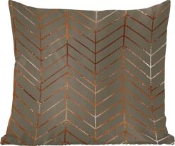 Sierkussens - Kussentjes Woonkamer - 40x40 Cm - Patronen - Luxe - Groen - Brons