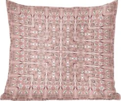 Sierkussens - Kussentjes Woonkamer - 60x60 Cm - Patronen - Vloerkleed - Roze
