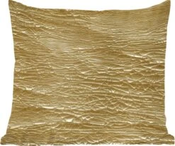 Sierkussens - Kussentjes Woonkamer - 60x60 Cm - Goud - Verf - Abstract