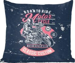 Sierkussens - Kussentjes Woonkamer - 60x60 Cm - Mancave - Motor - Voertuigen - Vintage -Pillowmonkey 1200x1007 75