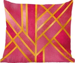 Sierkussen - Design Luxe - Goud - 60 Cm X 60 Cm