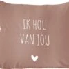 Sierkussen - Quotes Liefde Ik Hou Van Jou - Multicolor - 50 Cm X 50 Cm
