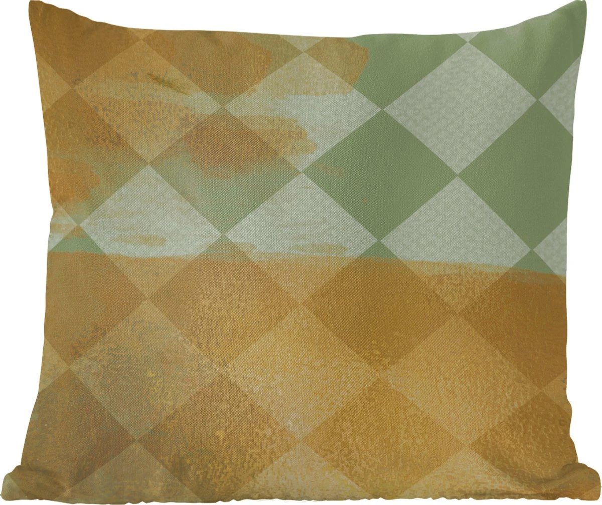 Sierkussens - Kussentjes Woonkamer - 45x45 Cm - Wit - Groen - Vierkant 9 Sierkussens - Kussentjes Woonkamer - 45x45 Cm - Wit - Groen - Vierkant - Afbeelding 7