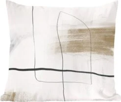 Sierkussen - Minimalisme Abstract - Multicolor - 50 Cm X 50 Cm