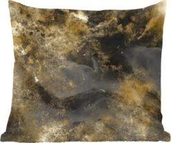 Sierkussens - Kussentjes Woonkamer - 45x45 Cm - Abstract - Goud - Zwart
