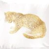 Sierkussen - Vintage Jaguar - Goud - 45 Cm X 45 Cm -Pillowmonkey 1200x1010