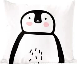 Sierkussen - Pinguïn Dieren - Multicolor - 60 Cm X 60 Cm