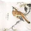 Sierkussens - Kussentjes Woonkamer - 40x40 Cm - Vogel - Tak - Tekens - Japans