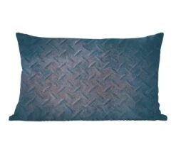 Sierkussens - Kussentjes Woonkamer - 60x40 Cm - Staal - Zwart - Roest