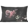 Sierkussens - Kussentjes Woonkamer - 50x30 Cm - Bloemen - Vintage - Pastel - Zwart - Boeket -Pillowmonkey 1200x1053 103
