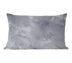 Sierkussens - Kussentjes Woonkamer - 50x30 Cm - Leisteen - Beton - Retro - Structuren - Grijs - Rustiek