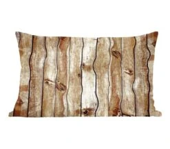 Sierkussens - Kussentjes Woonkamer - 50x30 Cm - Landelijk - Abstract - Plank