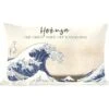 Sierkussens - Kussentjes Woonkamer - 60x40 Cm - The Great Wave Off Kanagawa - Hokusai - Japanse Kunst