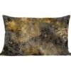 Sierkussens - Kussentjes Woonkamer - 60x40 Cm - Goud - Zwart - Abstract