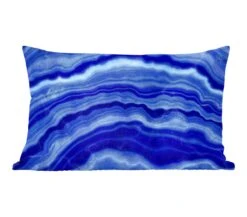 Sierkussens - Kussentjes Woonkamer - 60x40 Cm - Agaat Steen - Blauw