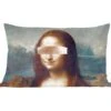 Sierkussens - Kussentjes Woonkamer - 60x40 Cm - Mona Lisa - Leonardo Da Vinci - Rosegoud -Pillowmonkey 1200x1053 31