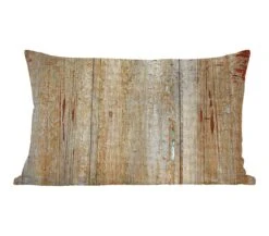 Sierkussens - Kussentjes Woonkamer - 50x30 Cm - Vintage - Plank - Hout - Roest - Landelijk