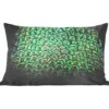 Sierkussens - Kussen - De Gedetailleerde Vacht Van Een Groene Pauw - 50x30 Cm - Kussen Van Katoen