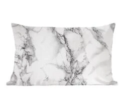 Sierkussen - Marmer Patroon Lijn - Multicolor - 30 Cm X 50 Cm