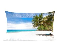 Sierkussens - Kussen - Een Tropisch Strand In Het Aziatische Thailand - 50x30 Cm - Kussen Van Katoen