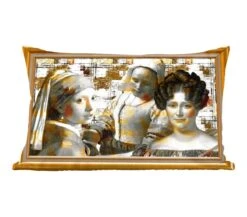 Sierkussens - Kussentjes Woonkamer - 50x30 Cm - Kunst - Oude Meesters - Lijsten - Goud