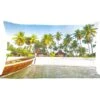 Sierkussens - Kussen - Een Boot Bij Een Tropisch Strand In Het Aziatische Thailand - 60x40 Cm - Kussen Van Katoen
