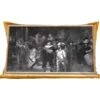 Sierkussens - Kussentjes Woonkamer - 60x40 Cm - Nachtwacht - Van Rijn - Lijst - Goud -Pillowmonkey 1200x1053 84
