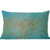 Sierkussens - Kussentjes Woonkamer - 60x40 Cm - Metaal - Roest - Turquoise
