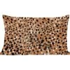 Sierkussens - Kussentjes Woonkamer - 50x30 Cm - Dierenprint - Luipaard - Goud - Bruin