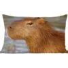 Sierkussens - Kussen - Een Close Up Van Het Hoofd Van Een Capibara - 50x30 Cm - Kussen Van Katoen -Pillowmonkey 1200x1053 94