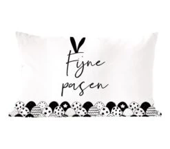 Sierkussens - Kussentjes Woonkamer - 60x40 Cm - Quotes - Spreuken - Fijne Pasen - Pasen