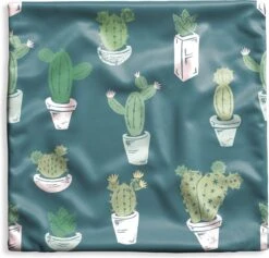 Kussenhoes 60x60 Cm - Zomer - Cactus - Blauw - Katoen / Polyester - Voor Binnen