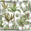 Kussenhoes 50x50 Cm - Jungle - Palmboom - Bananenplant - Jongens - Meiden - Kindje - Natuur - Bladeren - Katoen / Polyester - Voor Binnen -Pillowmonkey 1200x1151 108