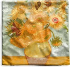 Kussenhoes 40x40 Cm - Zonnebloemen - Vincent Van Gogh - Katoen / Polyester - Voor Binnen