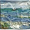 Kussenhoes 45x45 Cm - Zeegezicht Bij Les-Saintes-Maries-de-la-Mer - Schilderij Van Vincent Van Gogh - Katoen / Polyester - Voor Binnen