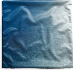 Kussenhoes 45x45 Cm - Zee - Blauw - Golven - Katoen / Polyester - Voor Binnen