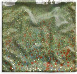 Kussenhoes 50x50 Cm - Poppy Field - Gustav Klimt - Katoen / Polyester - Voor Binnen