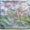 Kussenhoes 40x40 Cm - De Roze Perzikboom - Vincent Van Gogh - Katoen / Polyester - Voor Binnen -Pillowmonkey 1200x1151 134
