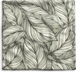 Kussenhoes 60x60 Cm - Natuur - Patroon - Bladeren - Katoen / Polyester - Voor Binnen