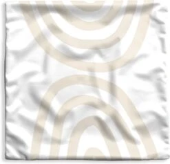 Kussenhoes 45x45 Cm - Regenboog - Pastel - Design - Abstract - Katoen / Polyester - Voor Binnen