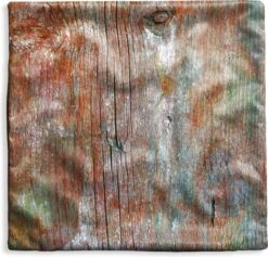 Kussenhoes 40x40 Cm - Industrieel - Plank - Hout - Roest - Katoen / Polyester - Voor Binnen