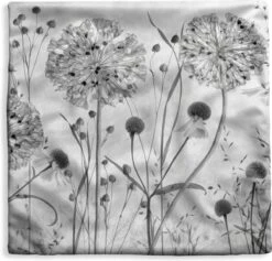 Kussenhoes 40x40 Cm - Olieverf - Stilleven - Zwart - Wit - Katoen / Polyester - Voor Binnen -Pillowmonkey 1200x1151 164