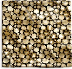 Kussenhoes 50x50 Cm - Patronen - Panterprint - Goud - Katoen / Polyester - Voor Binnen