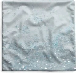 Kussenhoes 40x40 Cm - Marmer - Blauw - Glitter - Katoen / Polyester - Voor Binnen