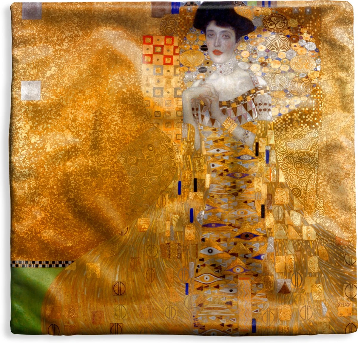 Kussenhoes 40x40 Cm - Adèle Bloch-Bauer I - Schilderij Van Gustav Klimt - Katoen / Polyester - Voor Binnen 3 Kussenhoes 40x40 Cm - Adèle Bloch-Bauer I - Schilderij Van Gustav Klimt - Katoen / Polyester - Voor Binnen
