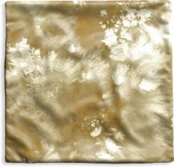 Kussenhoes 60x60 Cm - Goud - Verf - Abstract - Katoen / Polyester - Voor Binnen