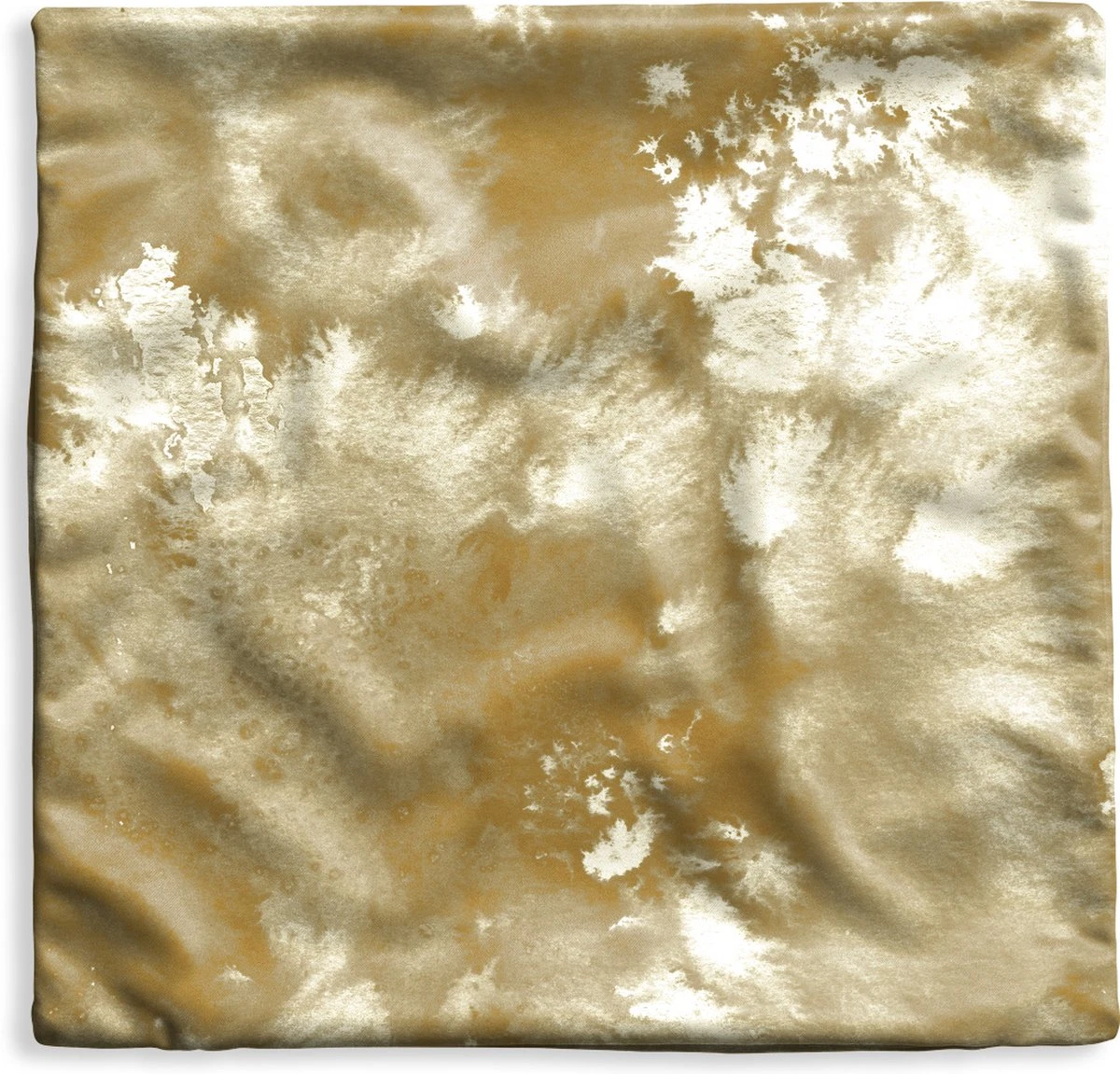 Kussenhoes 60x60 Cm - Goud - Verf - Abstract - Katoen / Polyester - Voor Binnen 3 Kussenhoes 60x60 Cm - Goud - Verf - Abstract - Katoen / Polyester - Voor Binnen