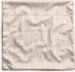 Kussenhoes 60x60 Cm - Zomer - Bogen - Wit - Katoen / Polyester - Voor Binnen